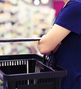 Person Carrying Shopping Cart