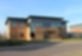 Exterior of empty modern office building to let on business park