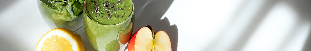 Smoothie with ingredients