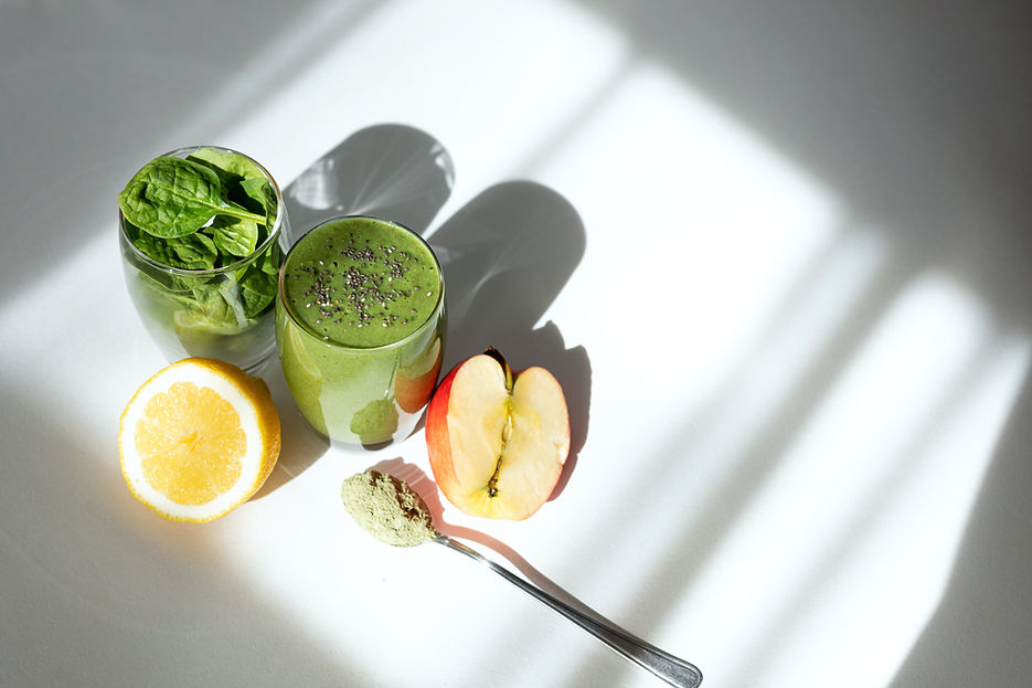 Smoothie con ingredienti