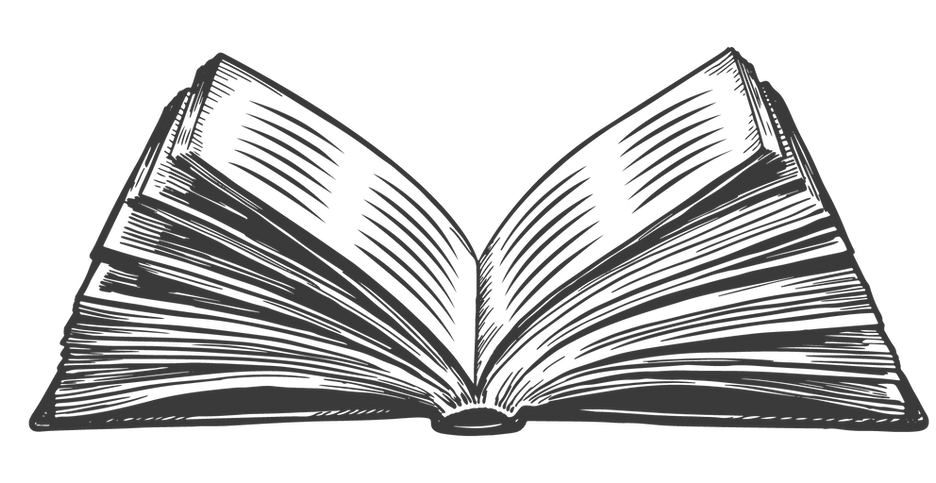 Illustrazione del libro aperto