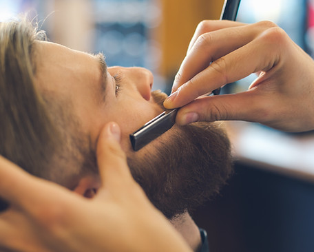 At a barber's