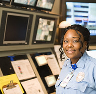 Security Officer Smiling