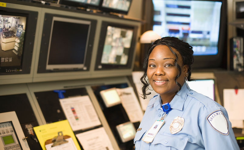 Security Officer Smiling