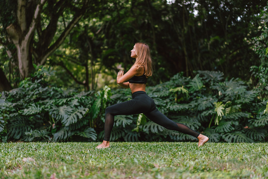 Yoga in giardino
