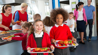 Children with school food