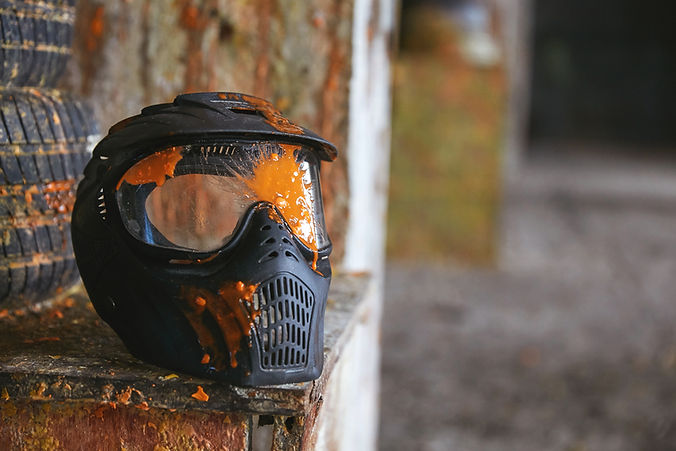 Mask with Paintball Splash