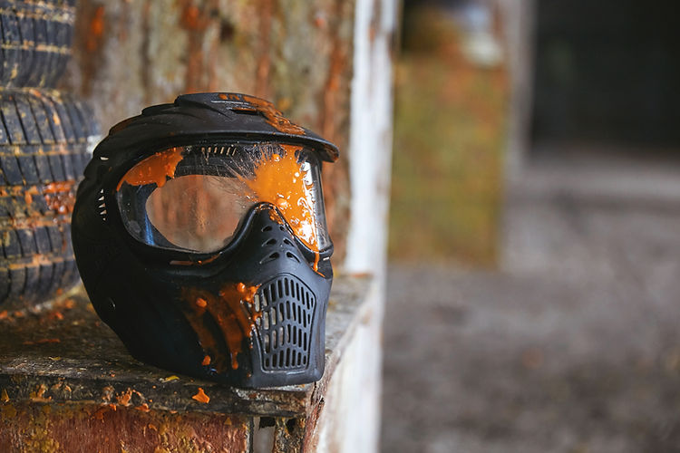 Paintball Mask Closeup