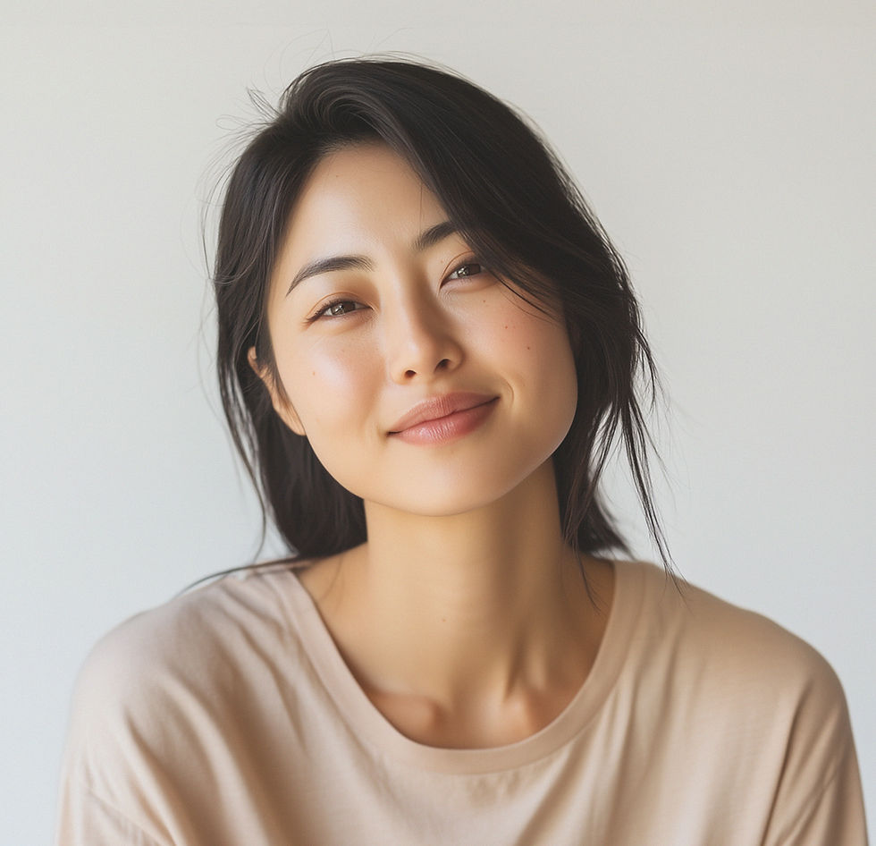 Portrait de femme souriante