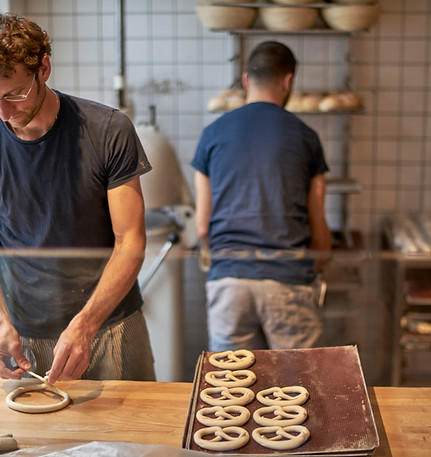 Bakers Preparing Pretzels