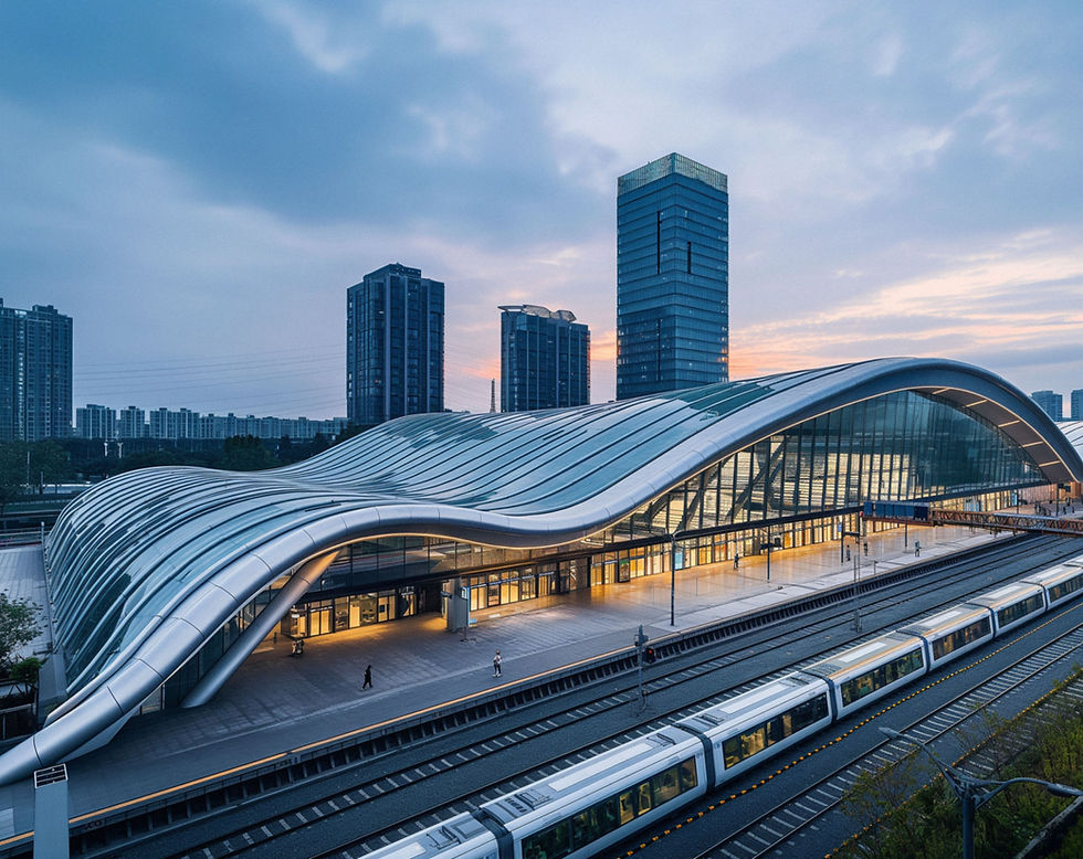 Modern Train Station