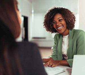 Woman Smiling Professionally