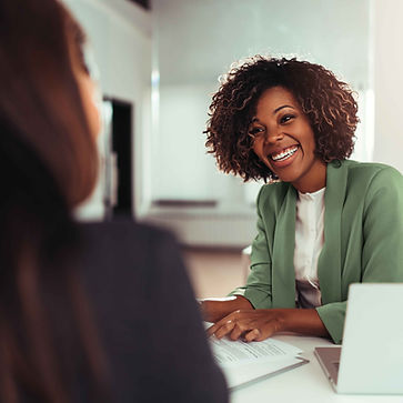 Woman Smiling Professionally