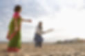 Playing Cricket on the Beach
