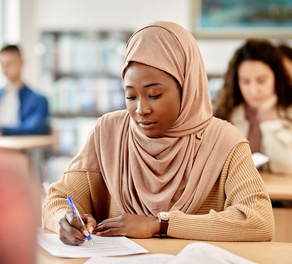 Student Writing Exam