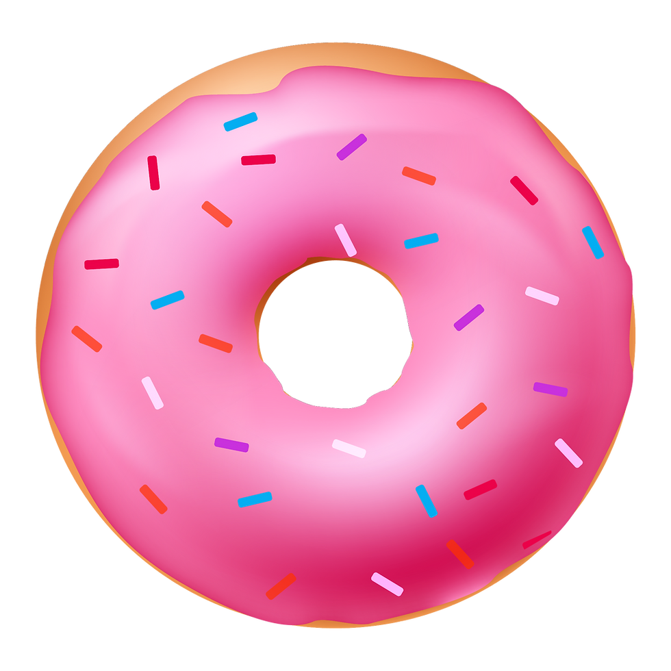 Pink Donut Illustration