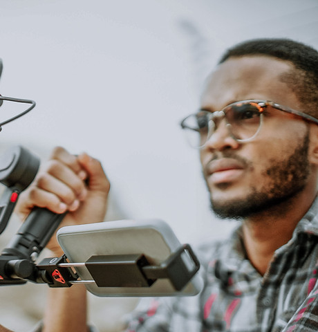 Cameraman with Movie Camera