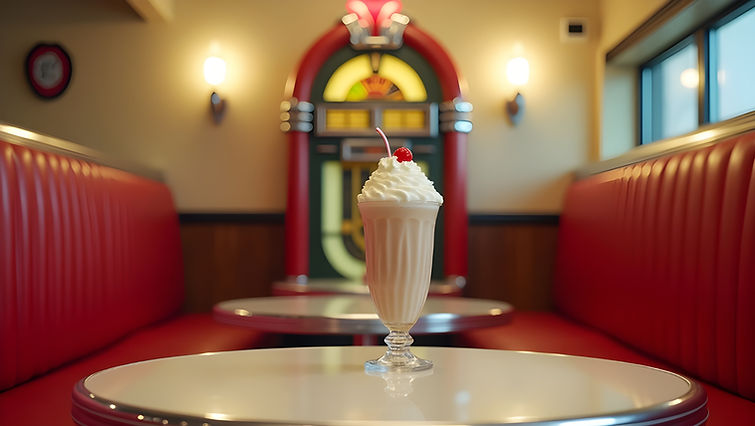 Milkshake in Retro Diner