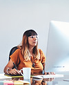 Woman Using Computer