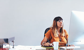Woman Using Computer