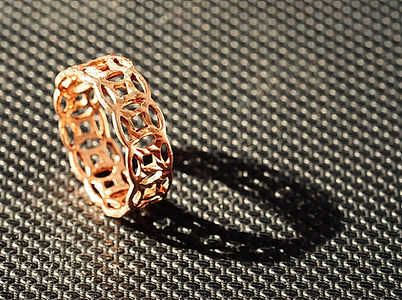 Ancient coin patterned ring