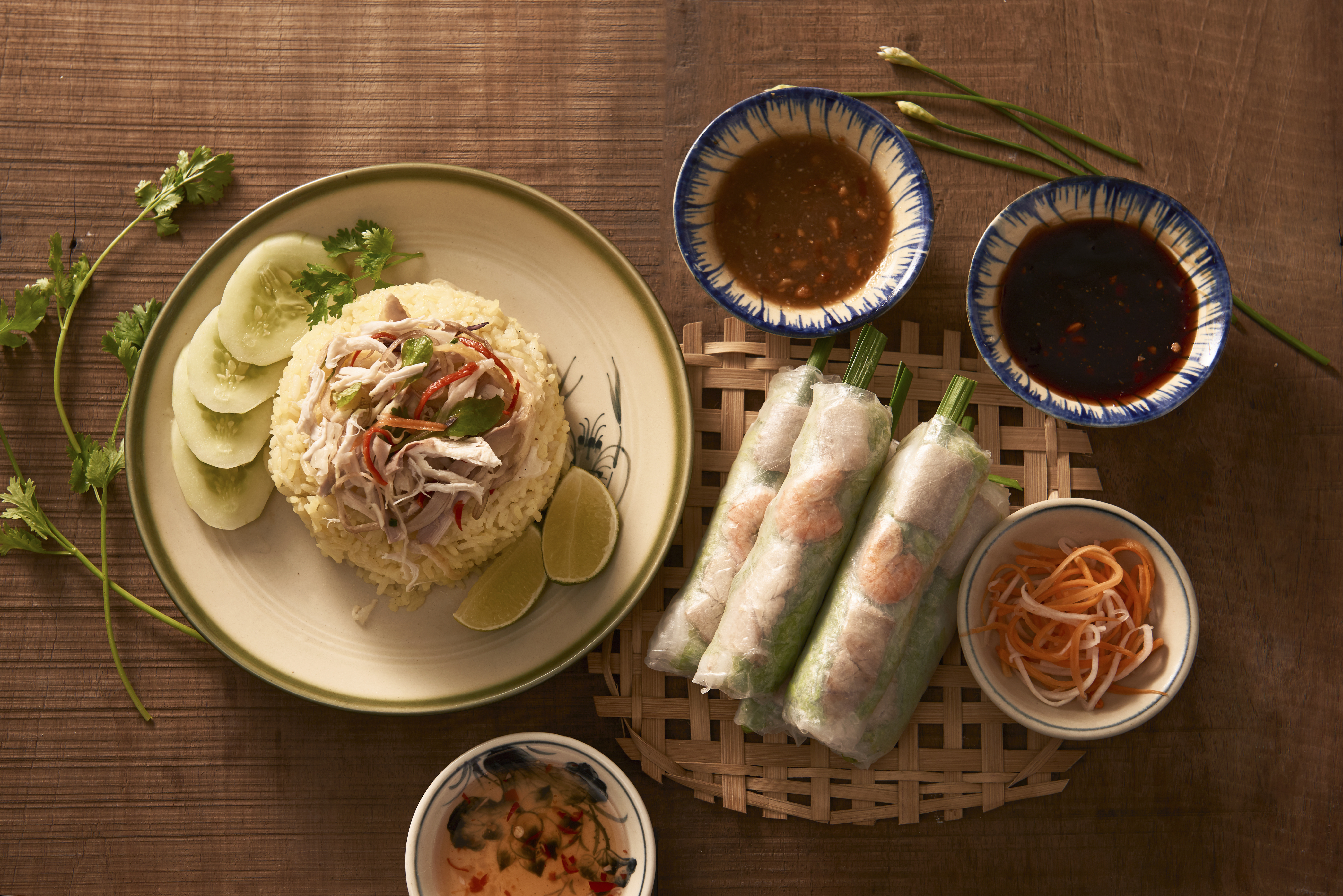Arranged Food and Objects
