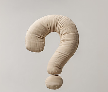 Point d'interrogation sur le tissu