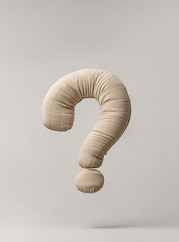 Point d'interrogation sur le tissu