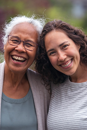Mother and Daughter Happy in Connection Smiling