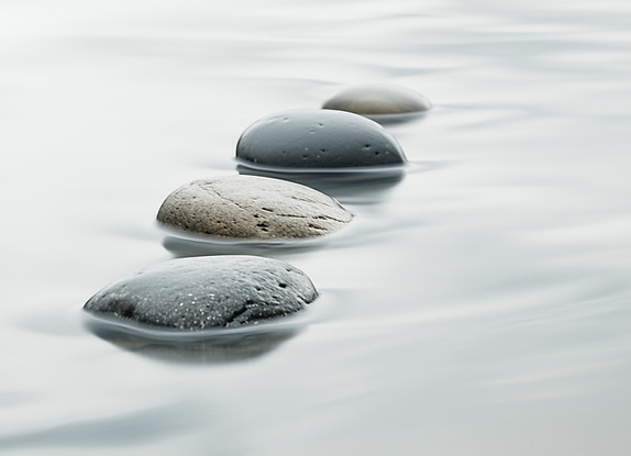Zen Stones in Water