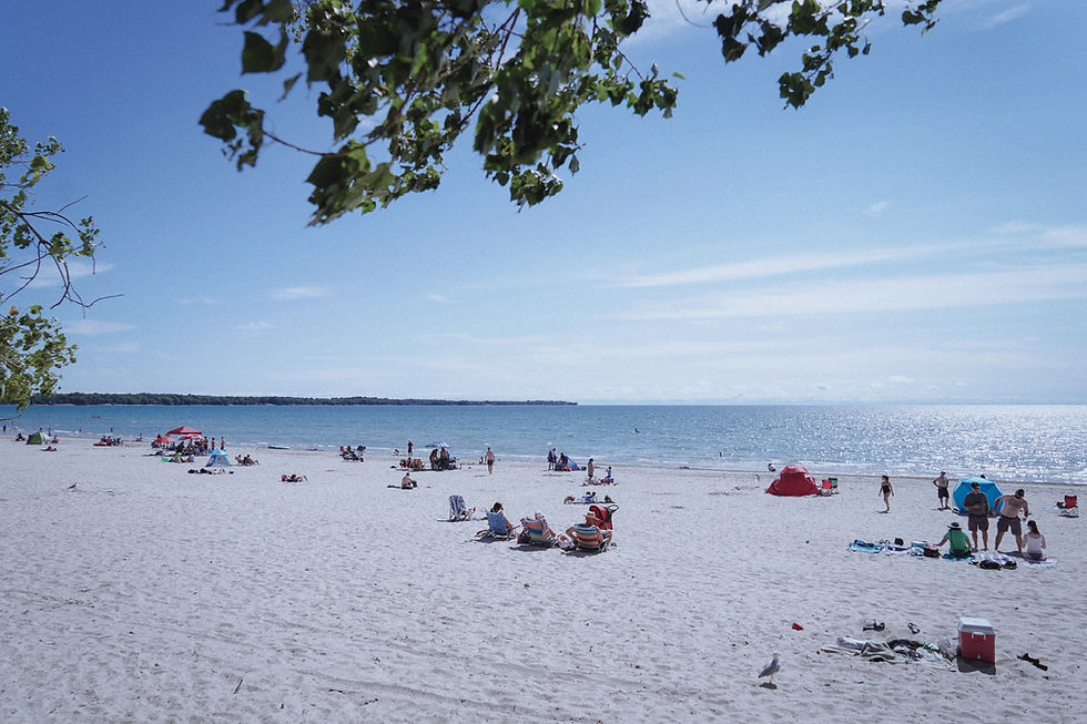 mensen op een strand
