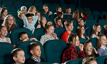 Children at the cinema