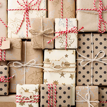 Boîtes cadeaux emballées