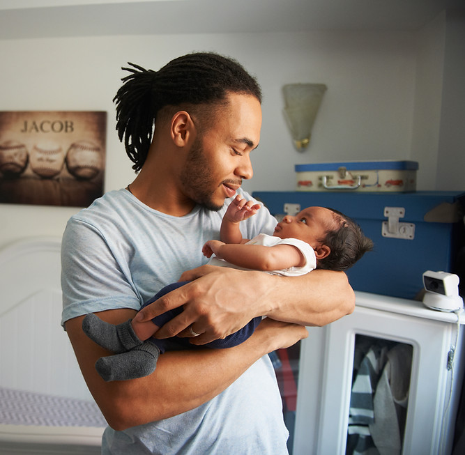 Father Holding Baby