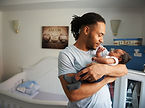 Father Holding Baby