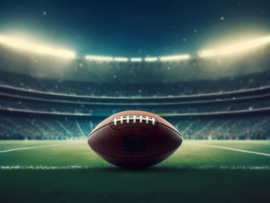 Football in a stadium