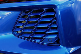 Blue Car Vent Detail