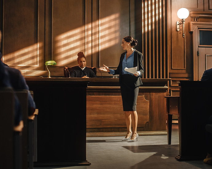 Courtroom Argument Scene