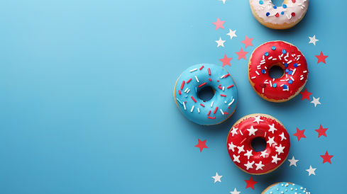 Donuts with Star Sprinkles