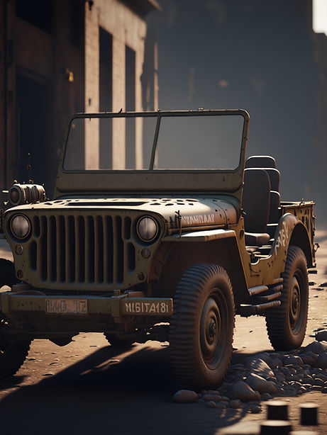 Vintage Military Jeep