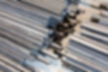 metal square tube on a pile