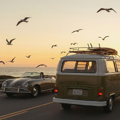 Cars on Coastal Road