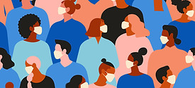 Crowd with Masks
