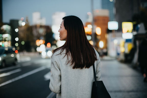 Woman Walking Outdoors