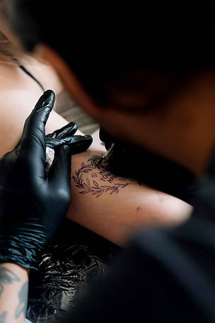 Tattoo Being Applied