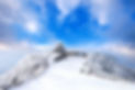 雪の積もった神殿