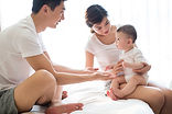 Happy Young Family