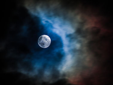 Moon Through Clouds
