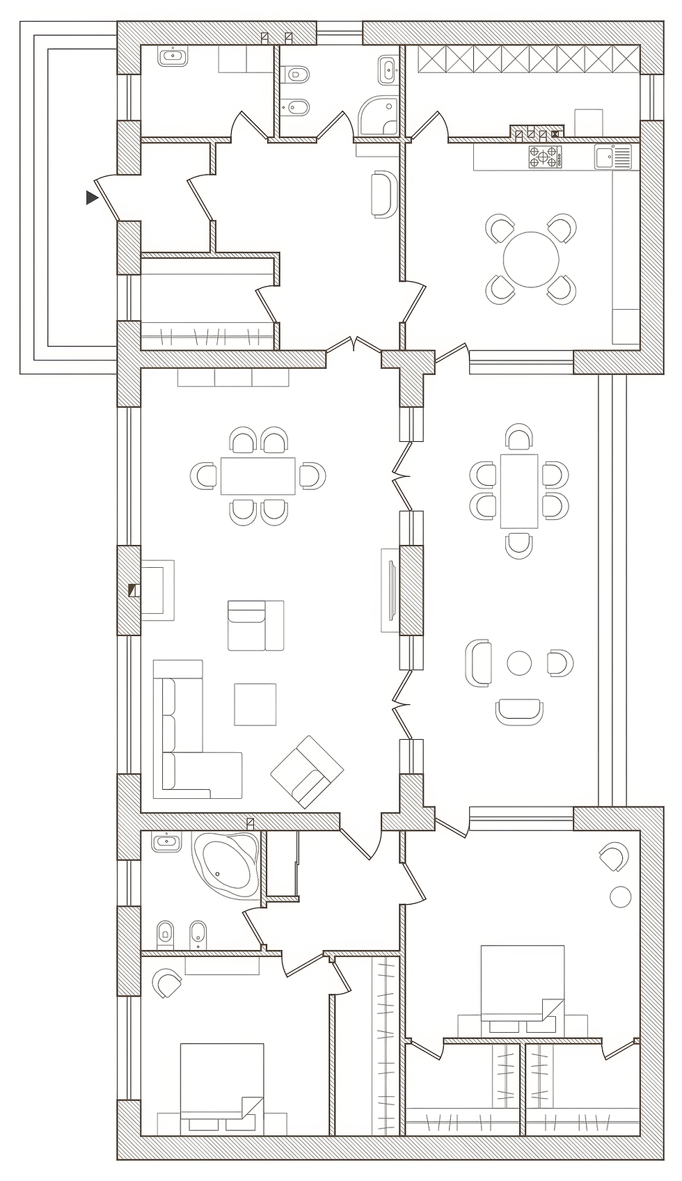 Plan d'étage de l'appartement