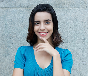 Señorita sonriendo